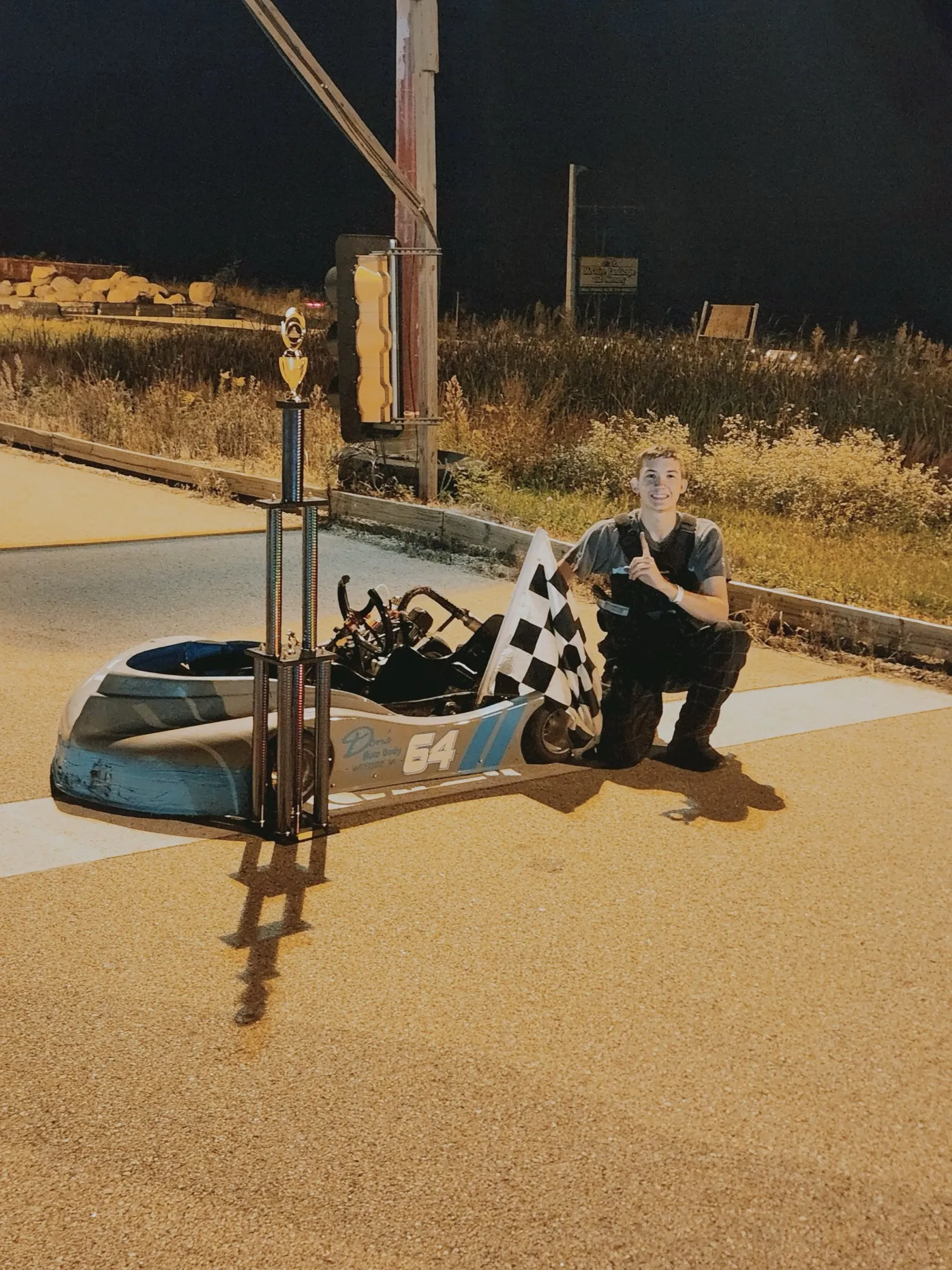 Trophy night on the pavement, from the MRM Raceway years